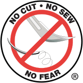 No scalpels, no sutures 
