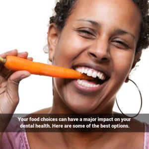 Woman eating a carrot