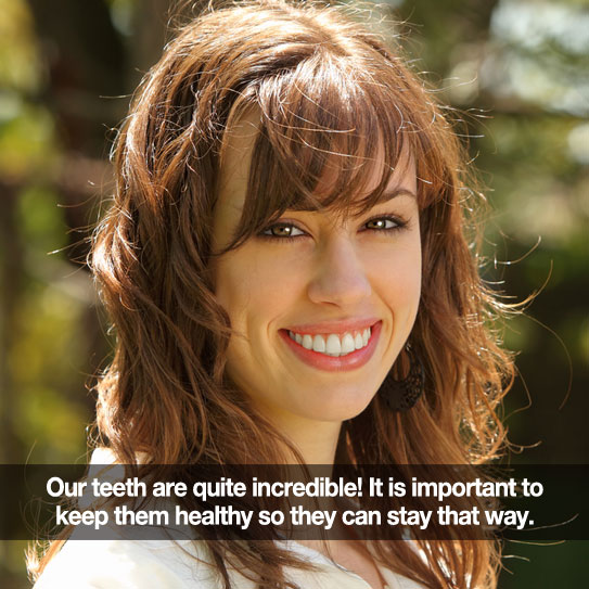 Woman smiling outside with healthy teeth