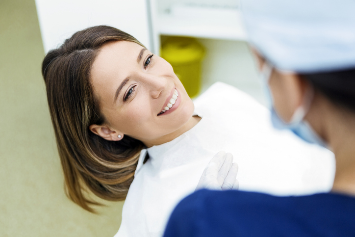 woman getting a root canal treatment