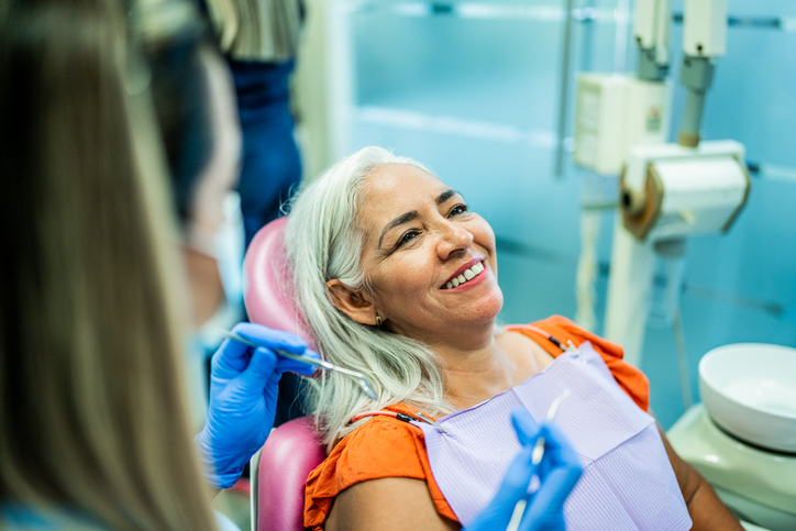 female LANAP laser gum treatment patient for gum disease
