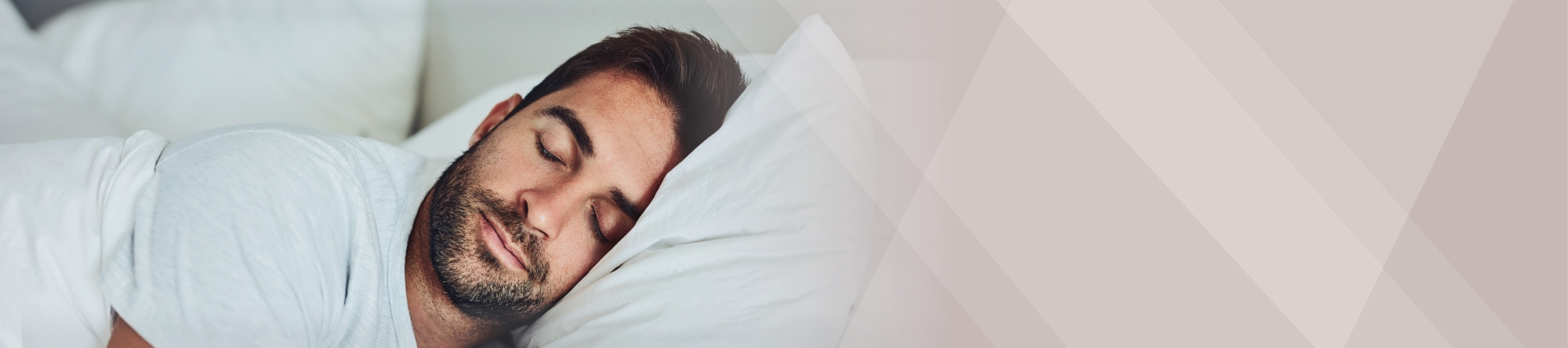 man sleeping: snore guard helps you sleep