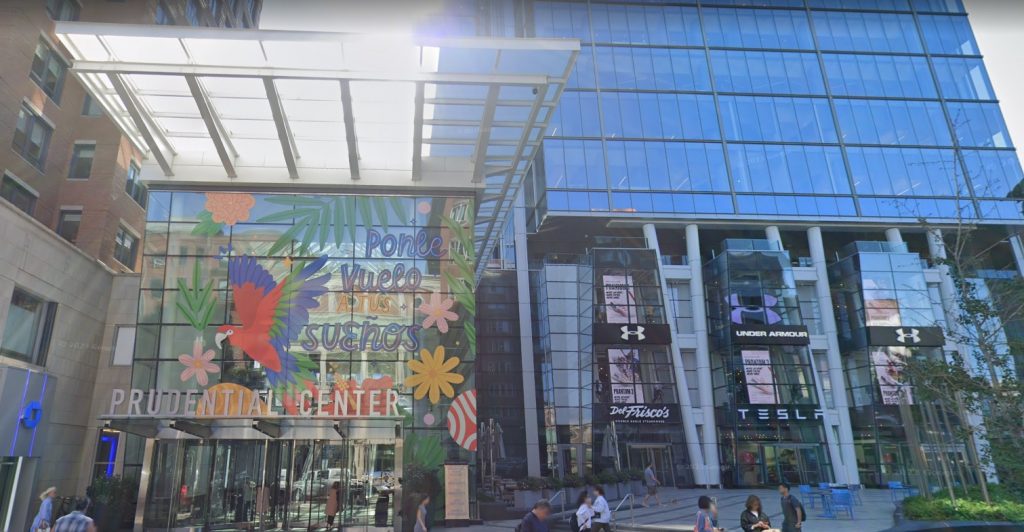 The Prudential Center in downtown Boston