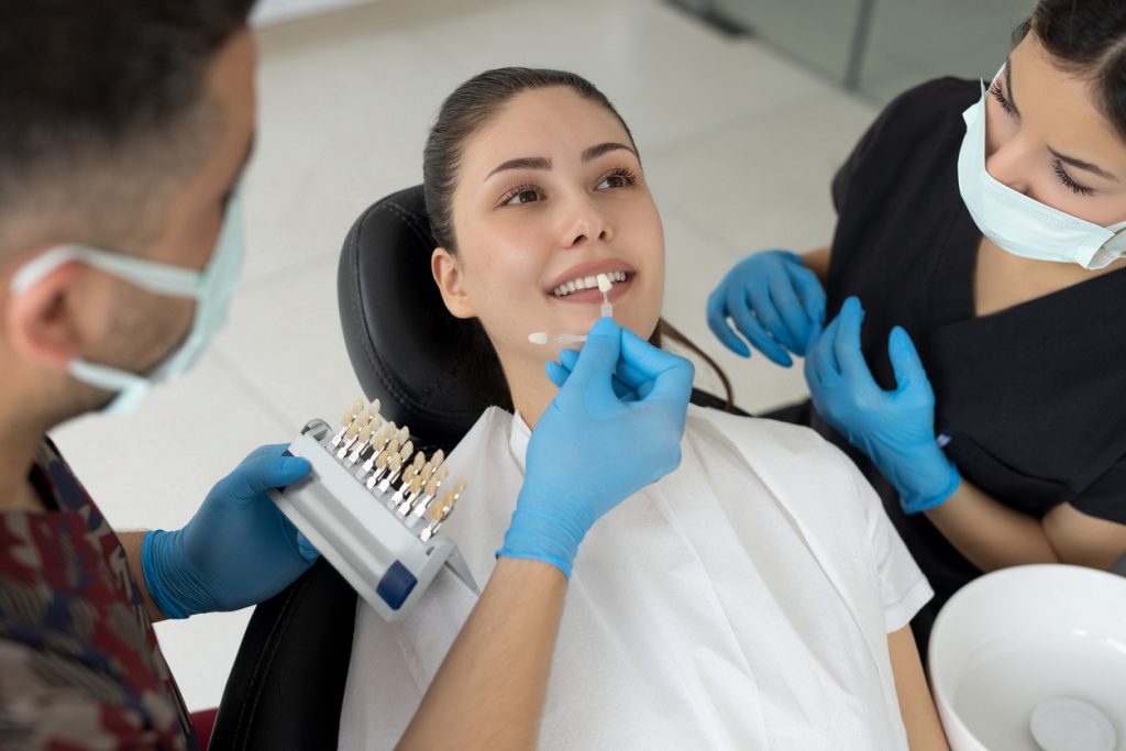 getting dental veneers in Boston, MA at Dental Partners of Boston