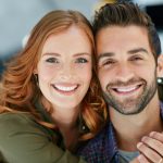 a couple with beautiful smiles