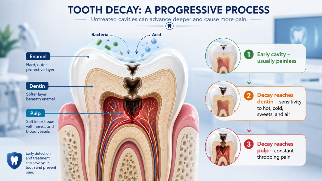 tooth decay: a progressive process